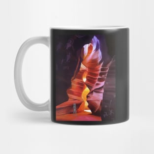 Visitors to Antelope Canyon Mug